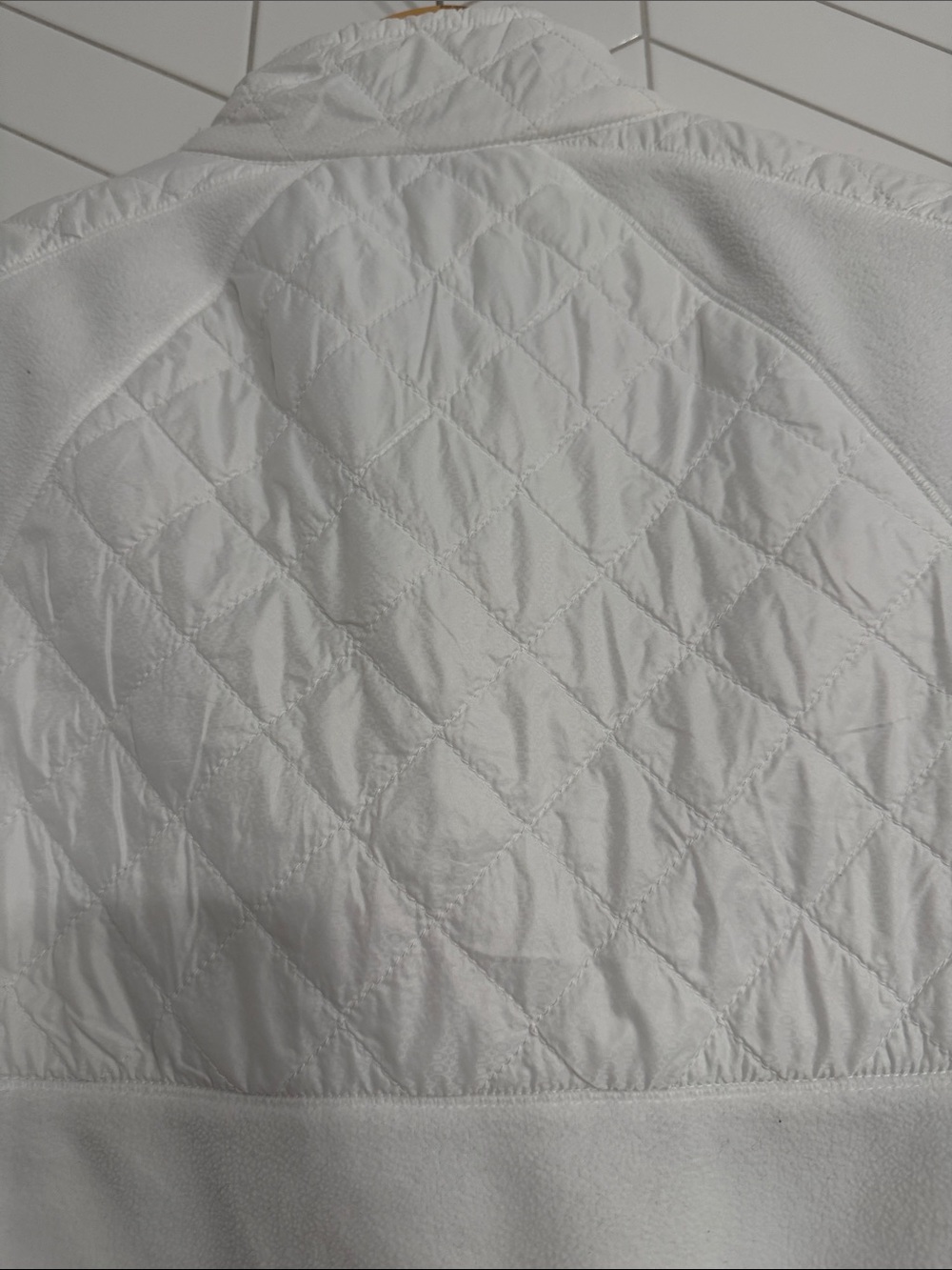 Athleta white mixed-media half-zip pullover in women’s size XS - Picture 5 of 11